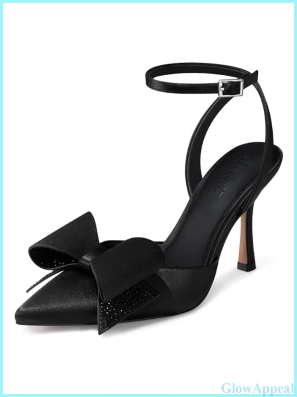 Womens Bow Kitten Heels Stiletto Sandals Rhinestone Satin Pump